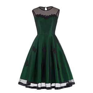Green 50s style Swing Dress
